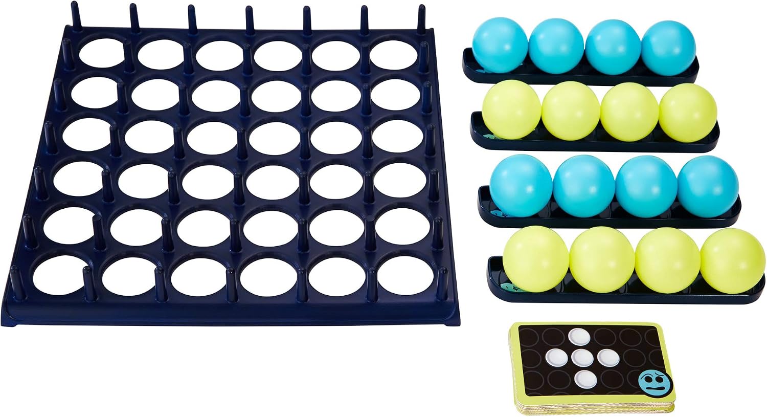 Bounce Off Game with Bouncing Pattern Challenges, for Family, Teens, Adults and Kids, with 16 Balls, 9 Challenge Cards and Game Grid, Makes a Great Gift for 7 Year Olds and Up