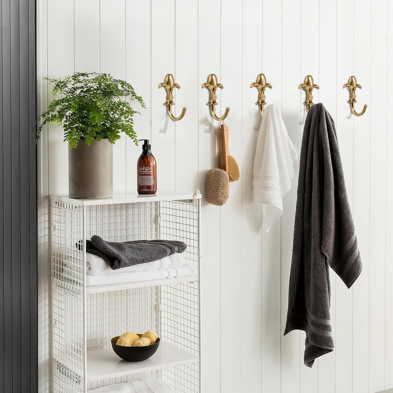 KHTUMEWARE-HK115 Champagne Bronze Coat/Robe Hooks in Champagne Bronze — KHTUMEWARE