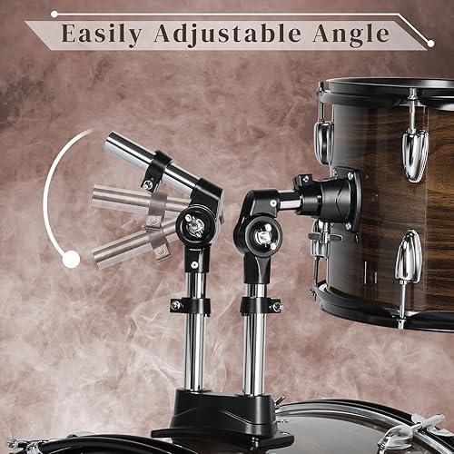Vista 20 de Ktaxon Juego de batería para adultos de 22 pulgadas, kit de 5 piezas de tamaño completo con soportes de platillo, soporte de sombrero, palos, pedal