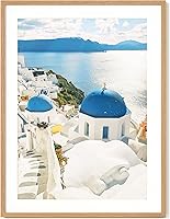 Vista 183 de Axeman Marco para póster de 18 x 24 pulgadas con paspartú para 16 x 20 pulgadas, marco de fotos de madera maciza de roble con vidrio templado, marco