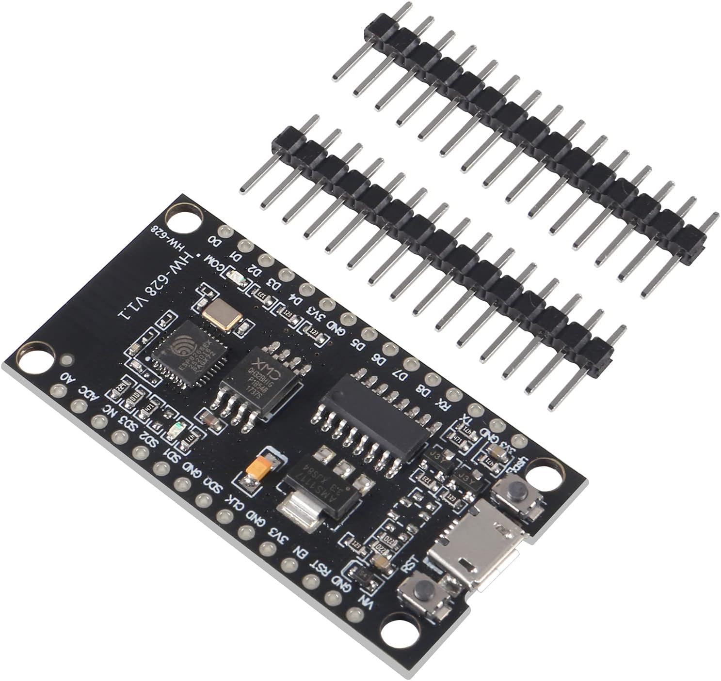 NodeMCU V3 Lua WiFi Module with pin headers ready for soldering