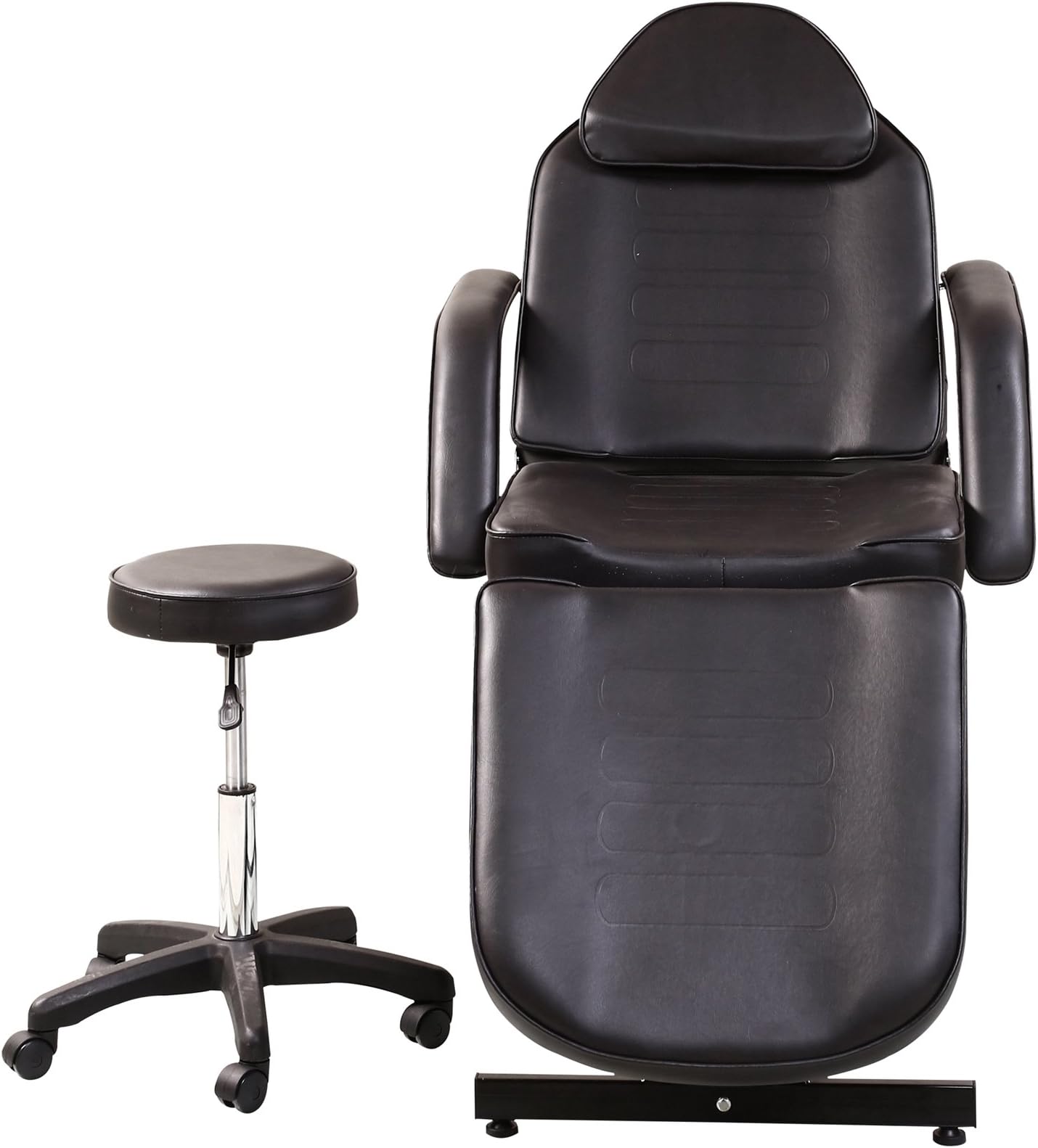 Adjustable Salon Barber Bed Massage Beauty Bed with Hydraulic Stool Facial Acupuncture Chair