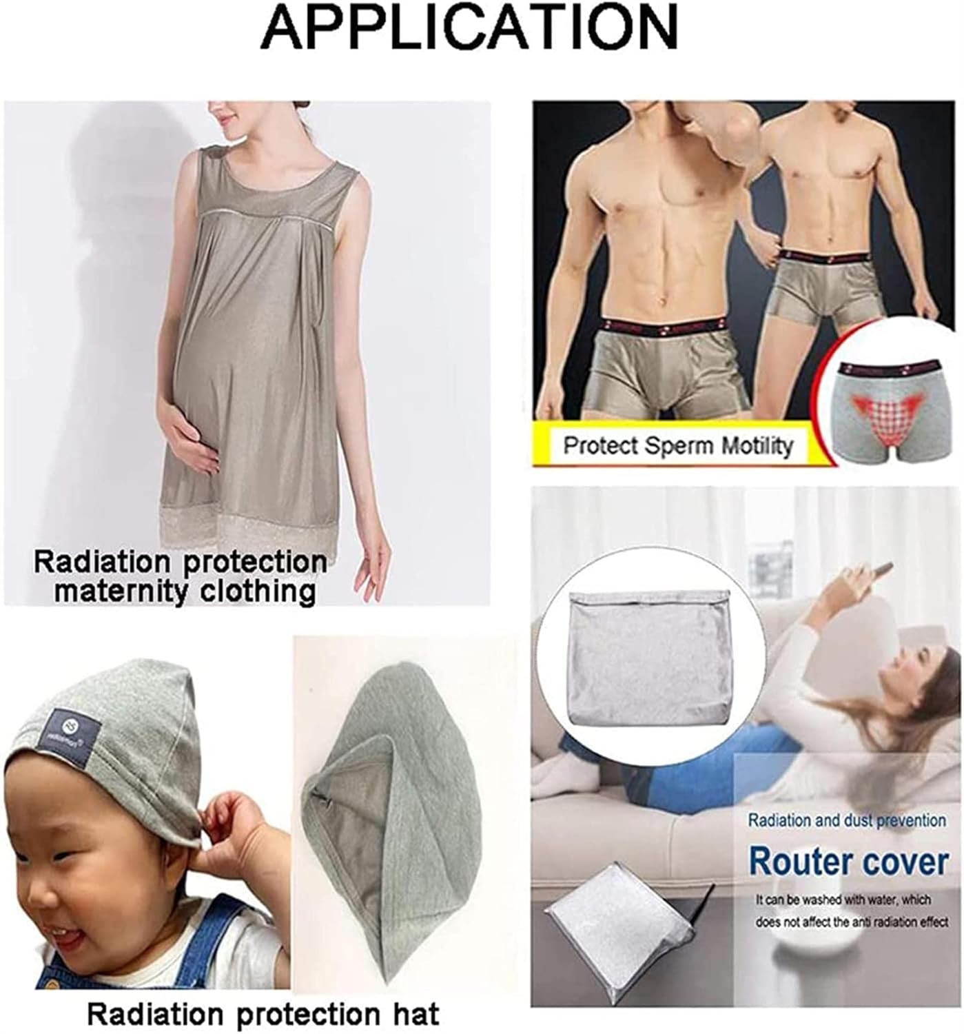 INTHEL EMF & 5G Radiation Protection Fabric - Silver Fiber Fabric for Safe Skin Contact in Radiation Protection Suits, Blankets, 59x108'' : Industrial & Scientific