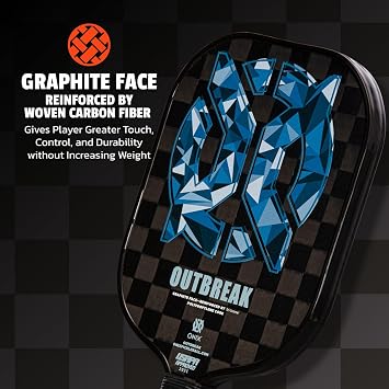 Onix Outbreak Pickleball Paddle Reinforced by TeXtreme Technology for Improved Performance and Stronger Play