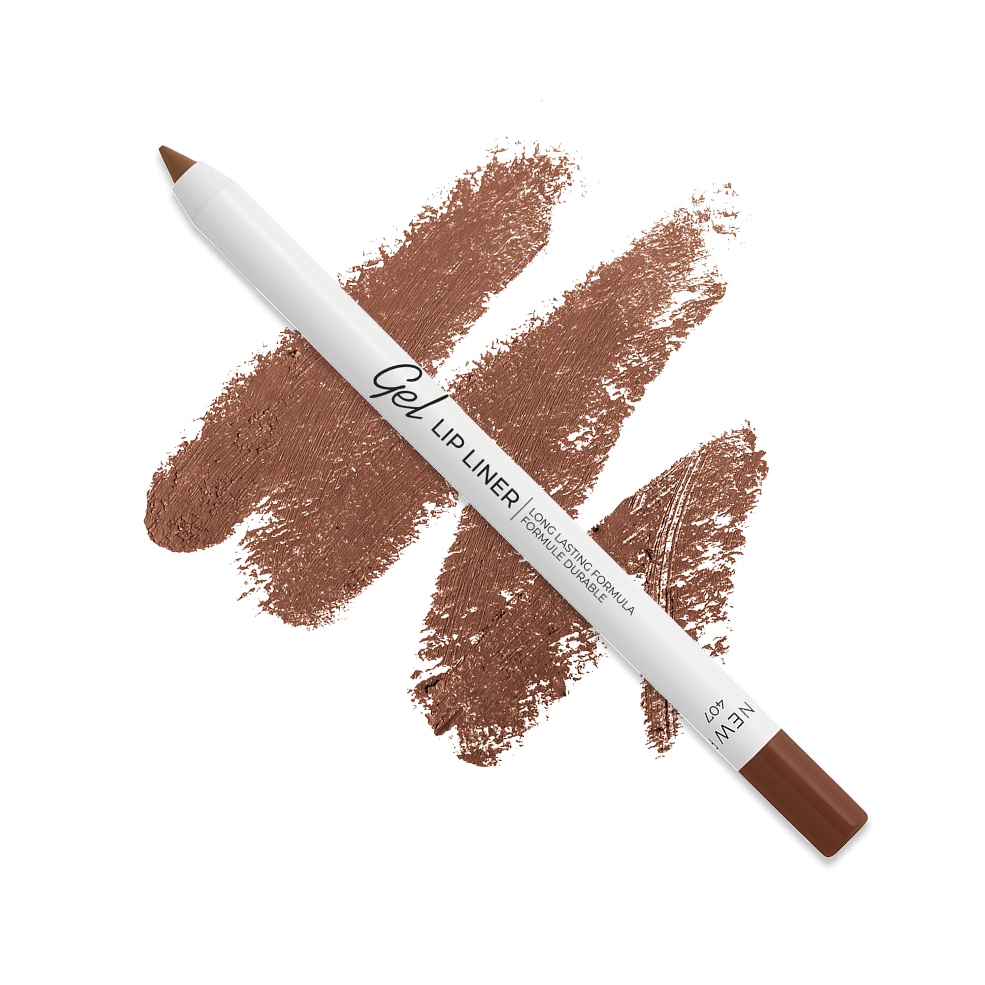 Matte Gel Lip Liner Pencil | Weightless&CreamyTexture - Sharpenable - Longwear & Waterproof - High Pigmented & Flawless Finish - Moisturizing - Cruelty-free & Paraben-Free,- 407, 1,7g/0.05oz
