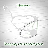 Vista 6 de Perchas de plástico resistentes Perchas duraderas para abrigos y ropa Perchas ligeras que ahorran espacio Artículos esenciales para dormitorio