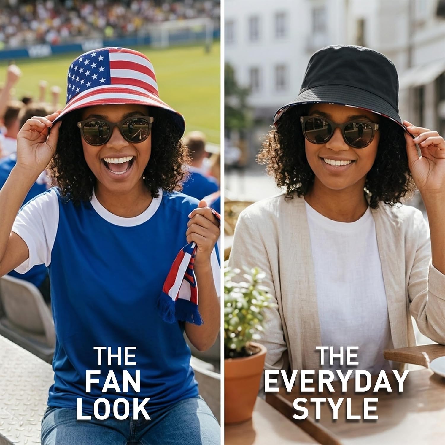 Reversible National Flag Bucket Hat Packable Sun Hat for Men Women Soccer Fan Fisherman Hat for Outdoor Travel Beach