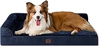 Vista 73 de EHEYCIGA Cama ortopédica XL para perro de espuma viscoelástica, cama lavable para perro con forro impermeable y funda extraíble, sofá extragrande