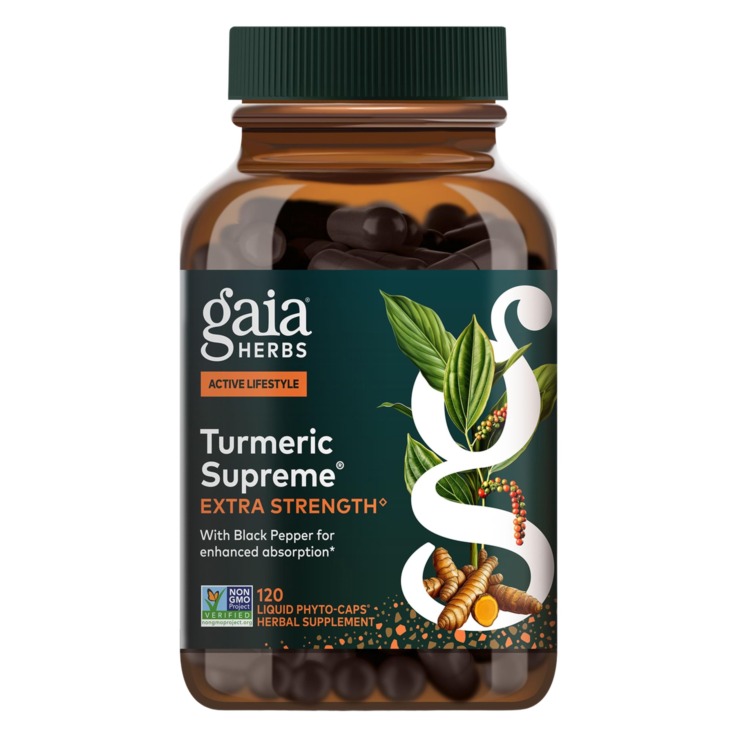 Gaia Herbs Turmeric Supreme Extra Strength, 60 Vegan Capsules — Amazon image 9