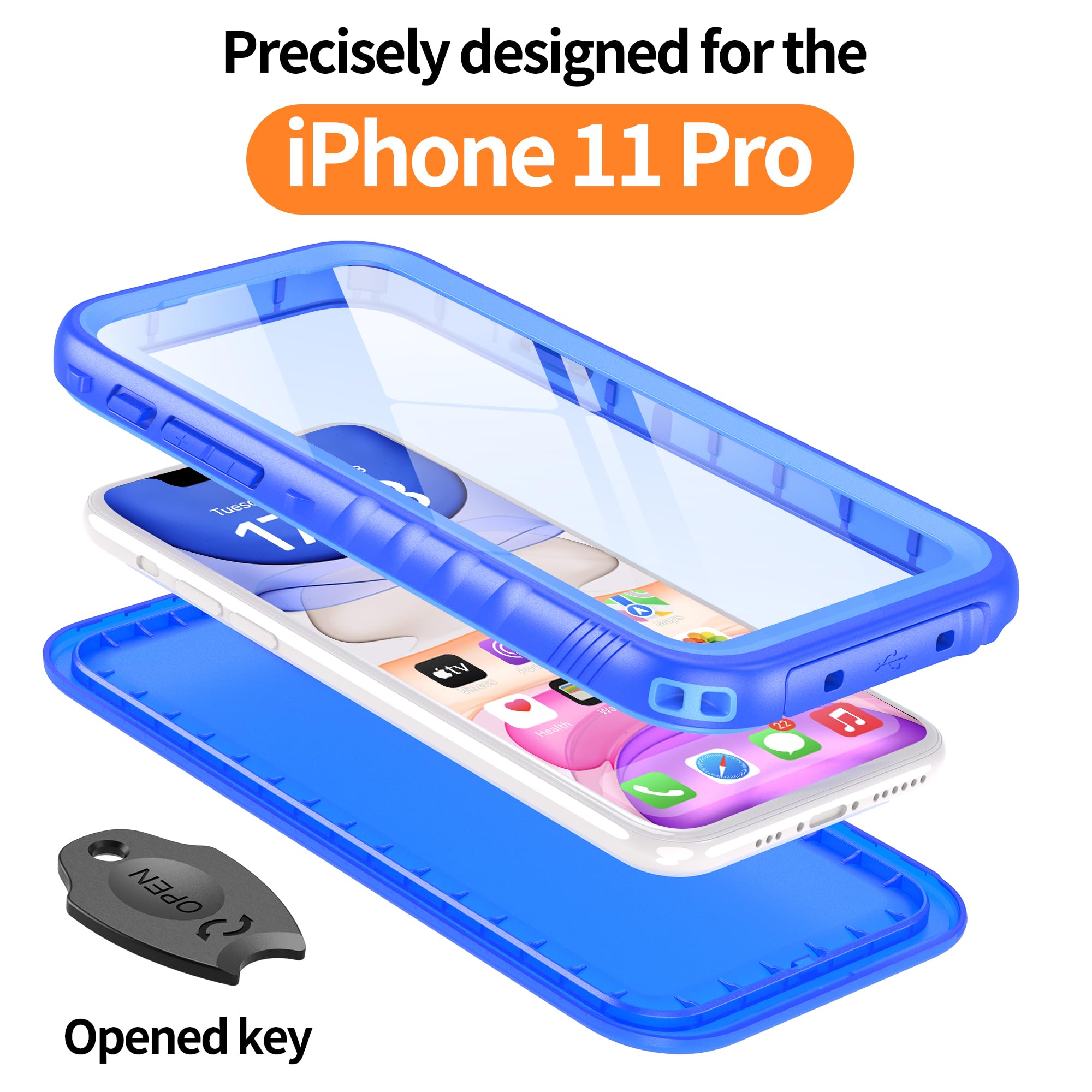 Cozycase For IPhone 11 Waterproof Shockproof Case With Screen/Camera Protector - Unbreakable - View #6