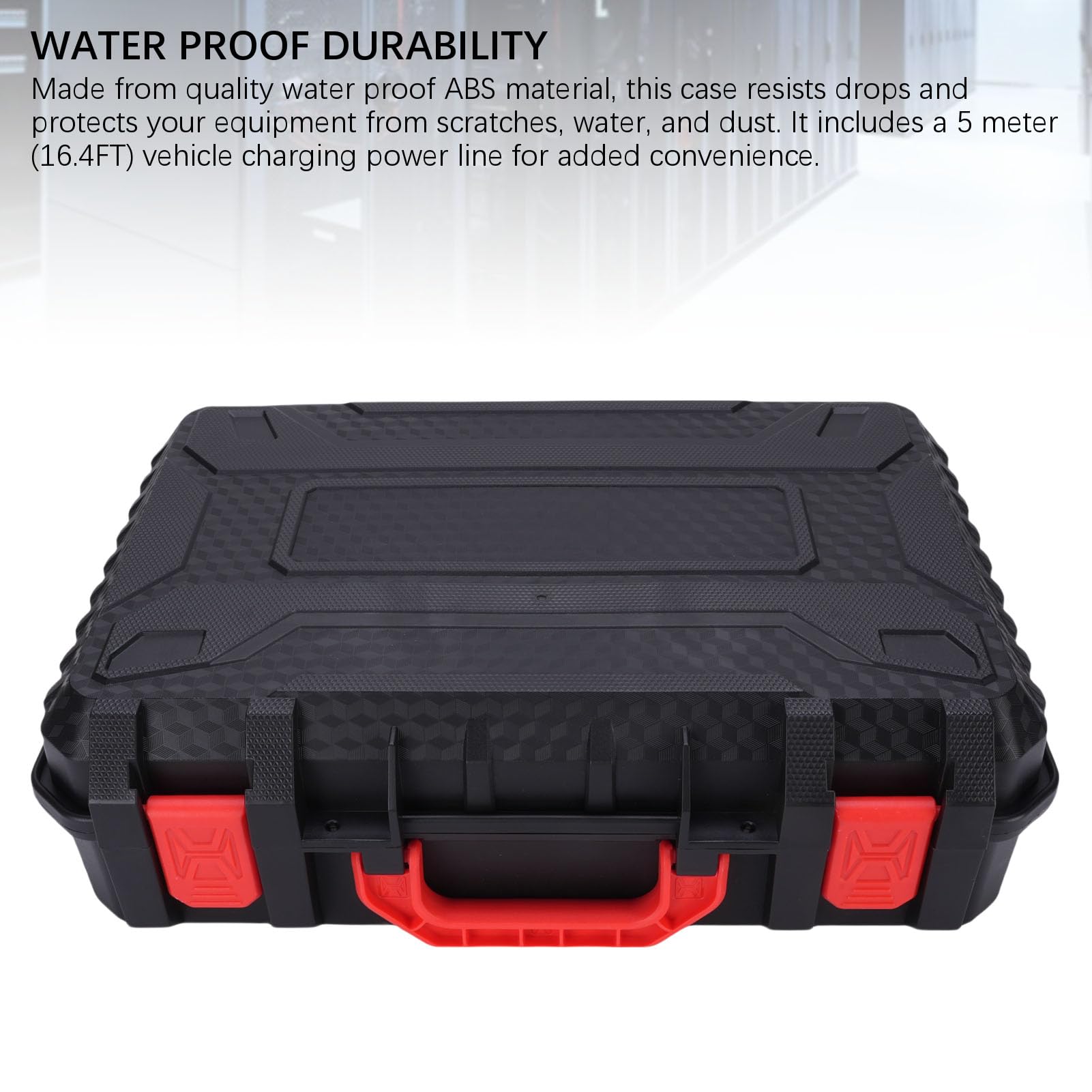 Estuche Protector Rígido para Transporte de Satélites con Espuma EVA y Diseño Impermeable para Uso en Exteriores 15.8"x13.4"x3.95"
