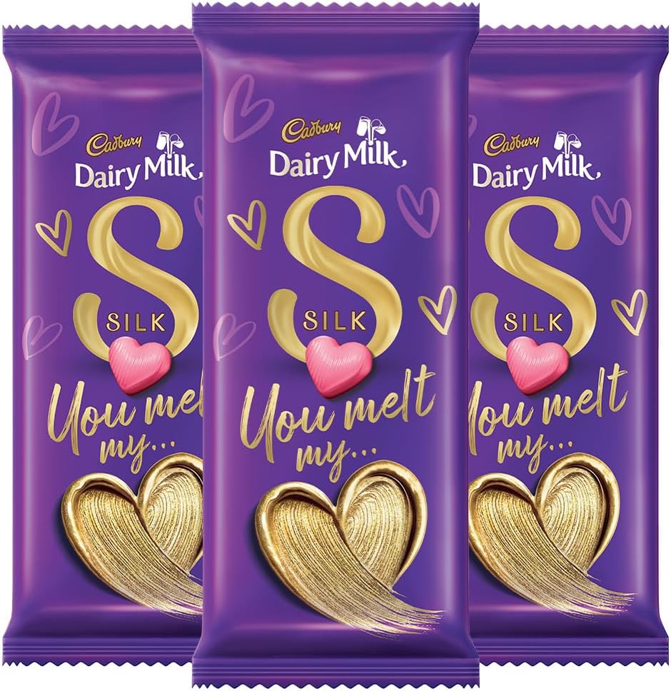 Cadbury Dairy Milk Silk Chocolate Bar, 150 g (Pack of 3)