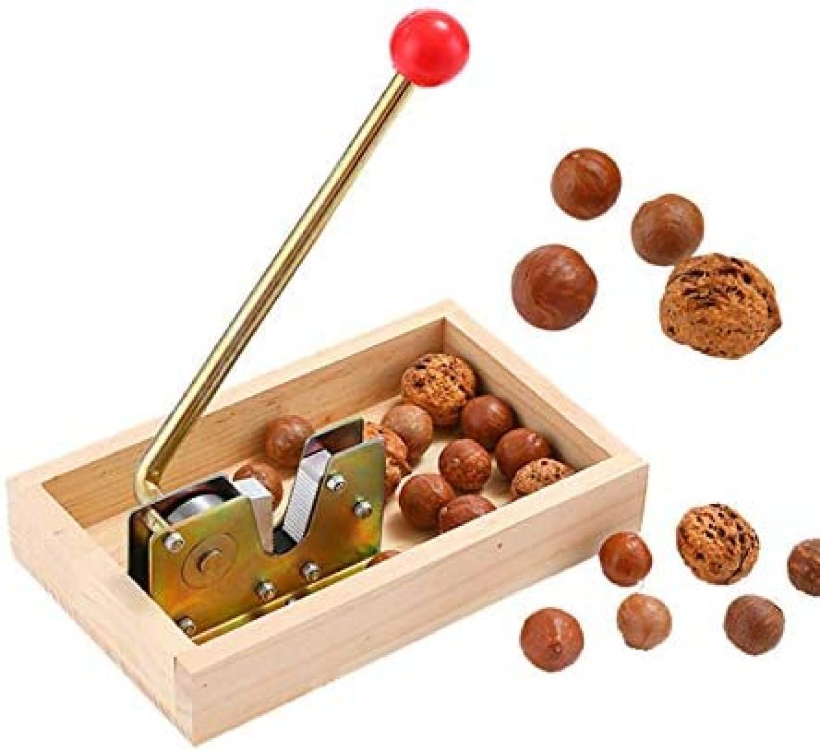 Pinzas manuales para nueces de Cascanueces, Herramienta Ajustable y Resistente para Abrir Galletas de nueces, para nueces, castañas, nueces, avellanas, almendras, duraderas, Modelo actualiza