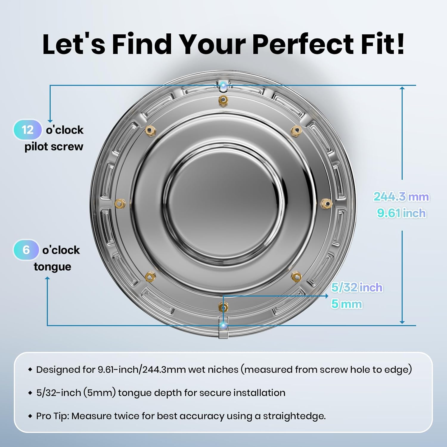 PROPART 10 Inch Inground Pool Light | 12V LED RGBW Remote Control | IP68 Waterproof | 150W Equivalent |50FT
