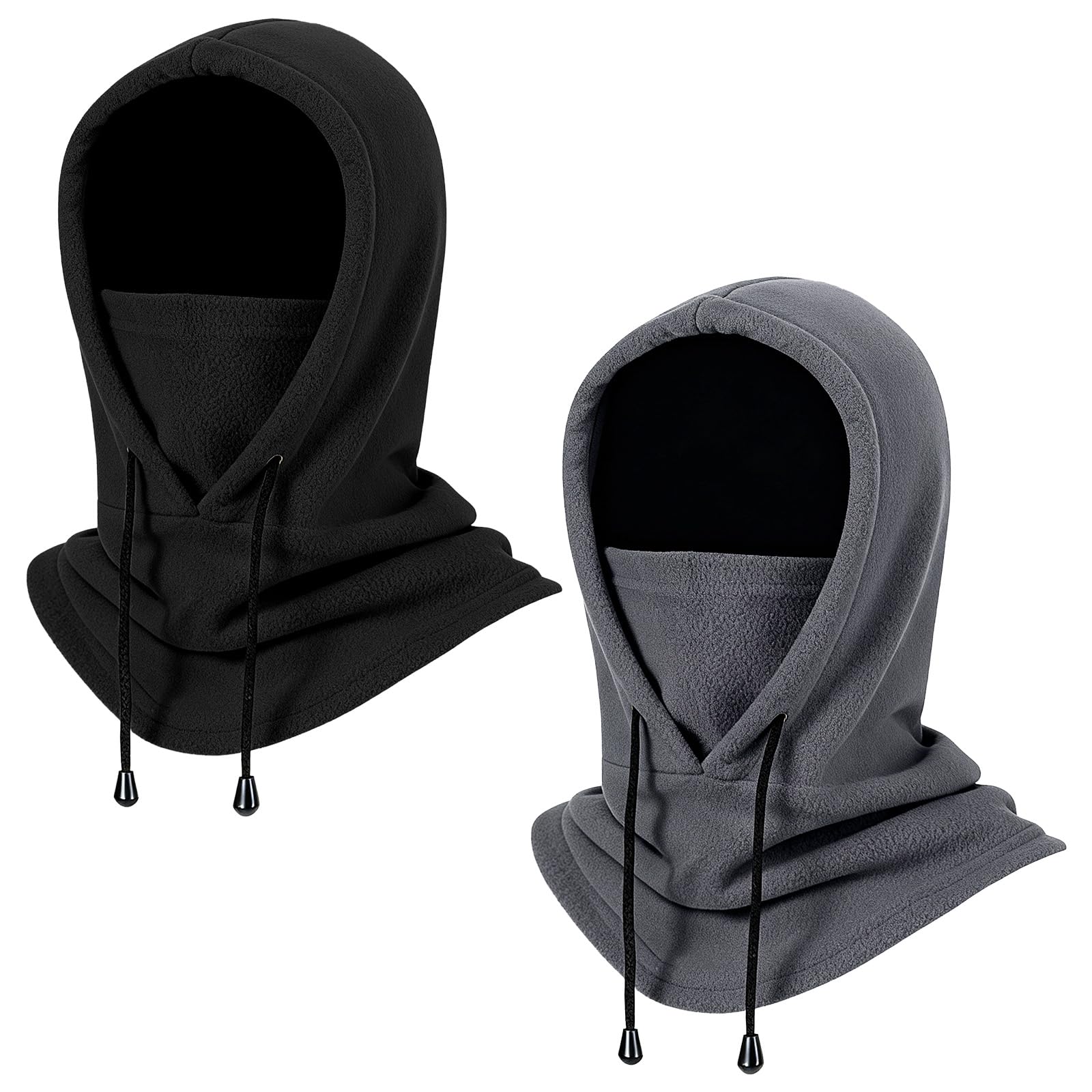 Funtery Ski Mask Balaclava for Women Men Fleece Face Winter Masks Windproof Hooded Scarf Hat Thermal Face Cover
