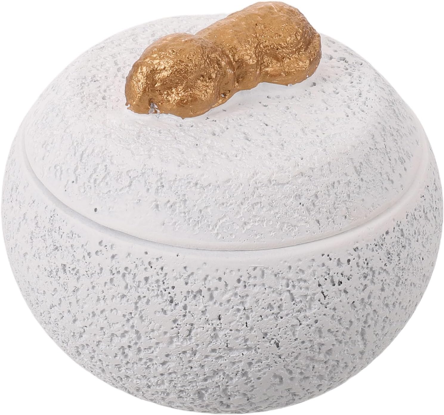 Ceramic Urn for Dog Ashes - Pet Memorial Keepsake Holder with Dog-Shaped Lid - Small Puppy Ashes Container for Sympathy Remembrance Portable Size