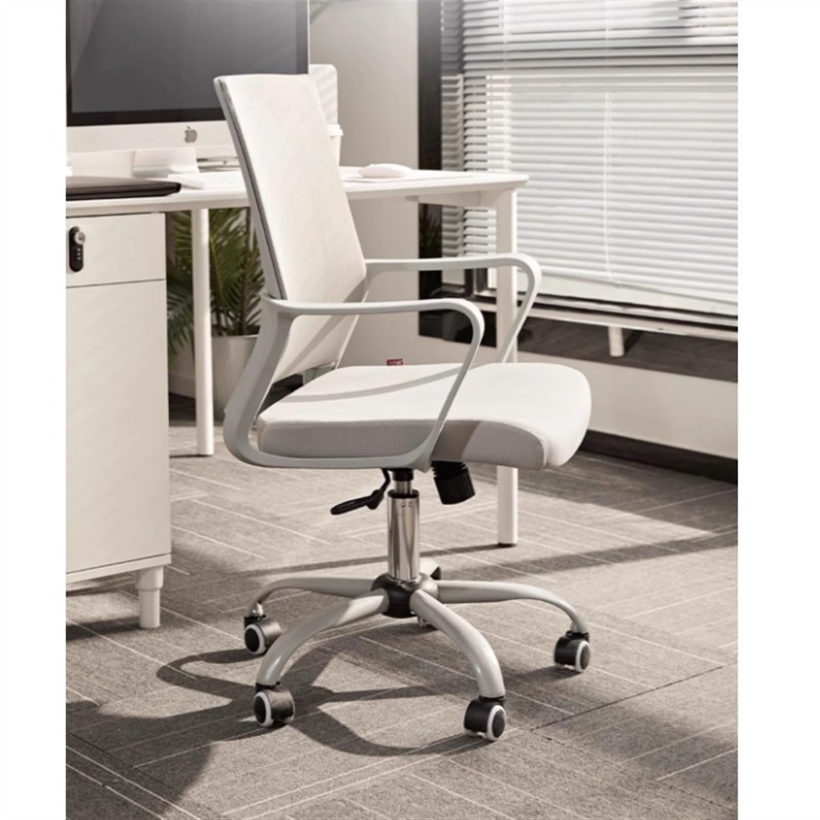 Sedia Ufficio Sedia da Gaming Sedia da ufficio con rotelle ruote Home Office Poltrona(Grijs)