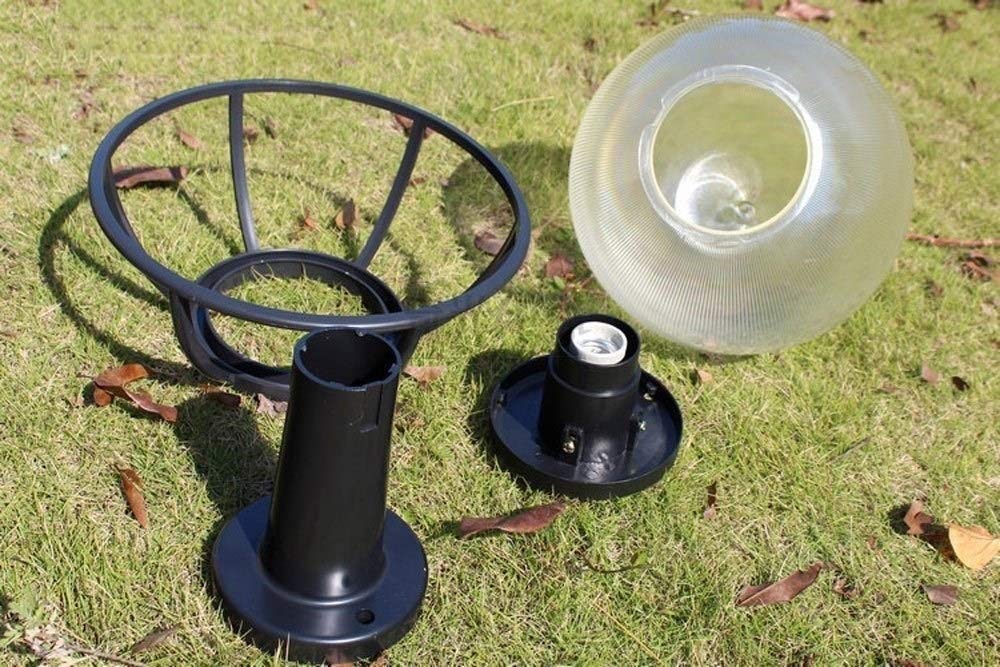 Kreatywna Kula Zewnętrzna Wodoodporna Lampa Ogrodowa Słupek Drzwiowy Willa Ogrodowa Lampa Ścienna Aluminiowa E27 Lampa Podłogowa Stigma Retro Industrialna Latarnia Uliczna De,L