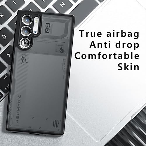 Miniatura 4 de Guizzcg Funda transparente para XiaoMi 12T, ultrafina, ligera, parachoques de TPU suave + parte trasera acrílica transparente, bolsas de aire de