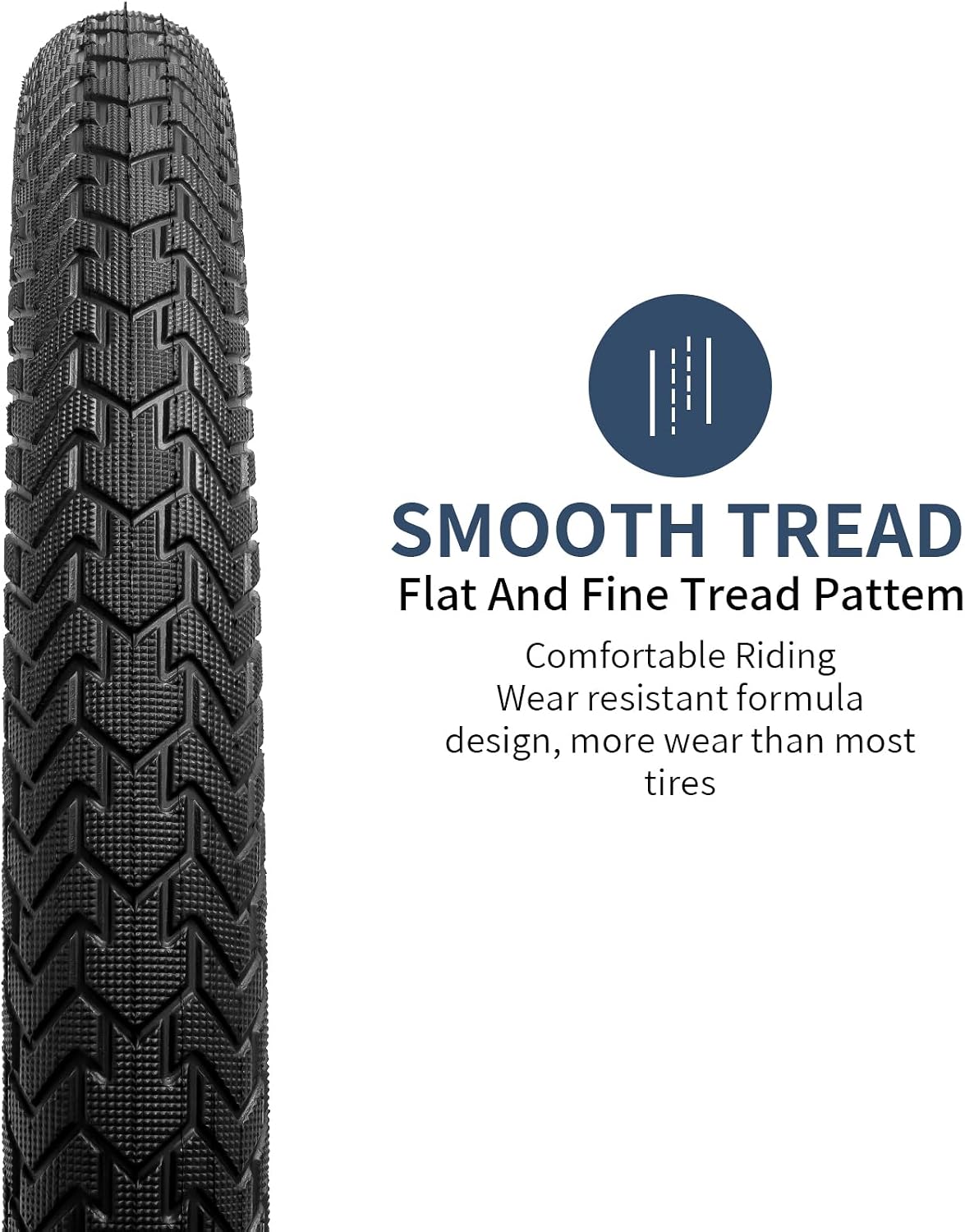 YUNSCM 2-PCS 20" Bike Tires 20x2.125/57-406 and 20" Heavy Duty Bike Tubes Schrader Valve Compatible with Road Bike 20x2.0 20x2.10 20 x 2.125 20x2.15 Bicycle Tires and Tubes (Y-1228)