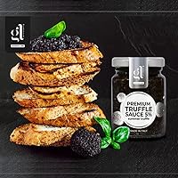 Vista 4 de GL Truffle GOURMET LINE Salsa de trufa negra picada prémium (3.17 onzas), ralladura de trufa, tartufata de salsa, paté de trufa negra, condimento