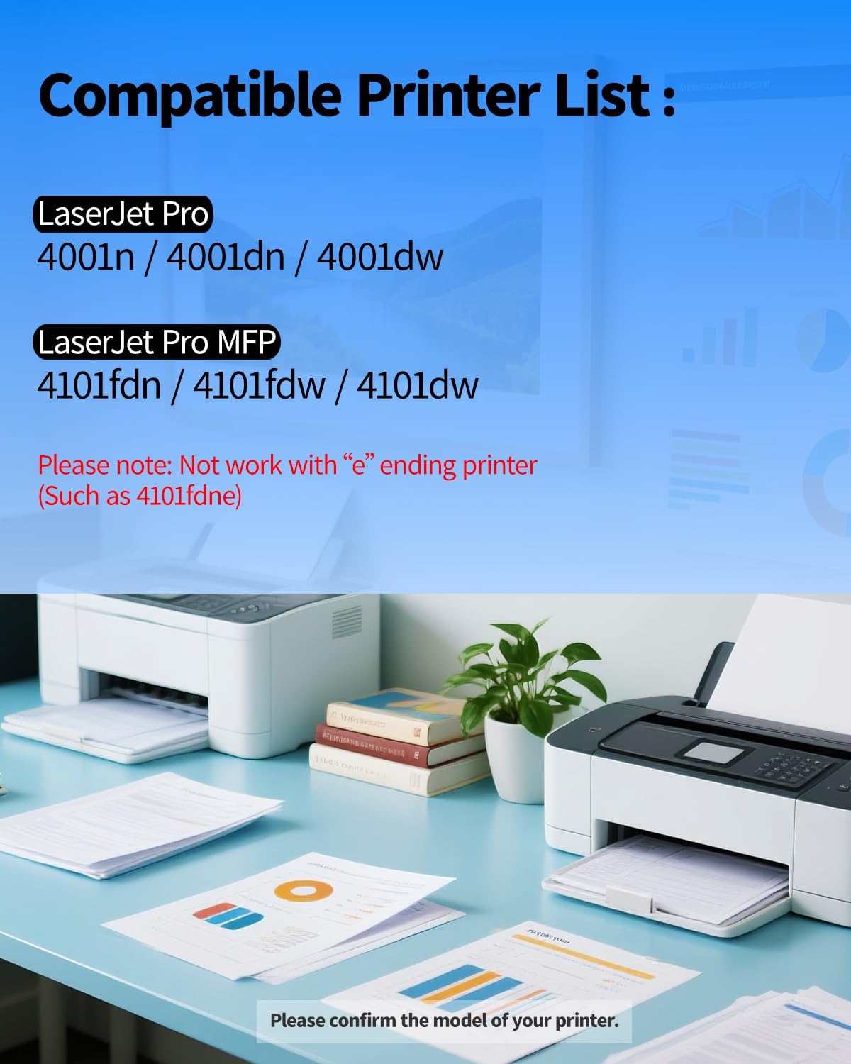 148A Toner Cartridge 2-Pack W1480A Black (with Latest Chip) – High-Capacity Replacement Compatible for HP Laser Jet Pro 4001n 4001dn 4001dw 4101fdn 4101fdw 6,000-Page Yield | 148A Monochrome