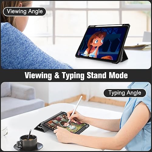 Miniatura 4 de Fintie Funda híbrida delgada para iPad Air de 5 generación (2022)  iPad Air de 4 generación (2020) de 10.9 pulgadas  Soporte para lápiz integrado a