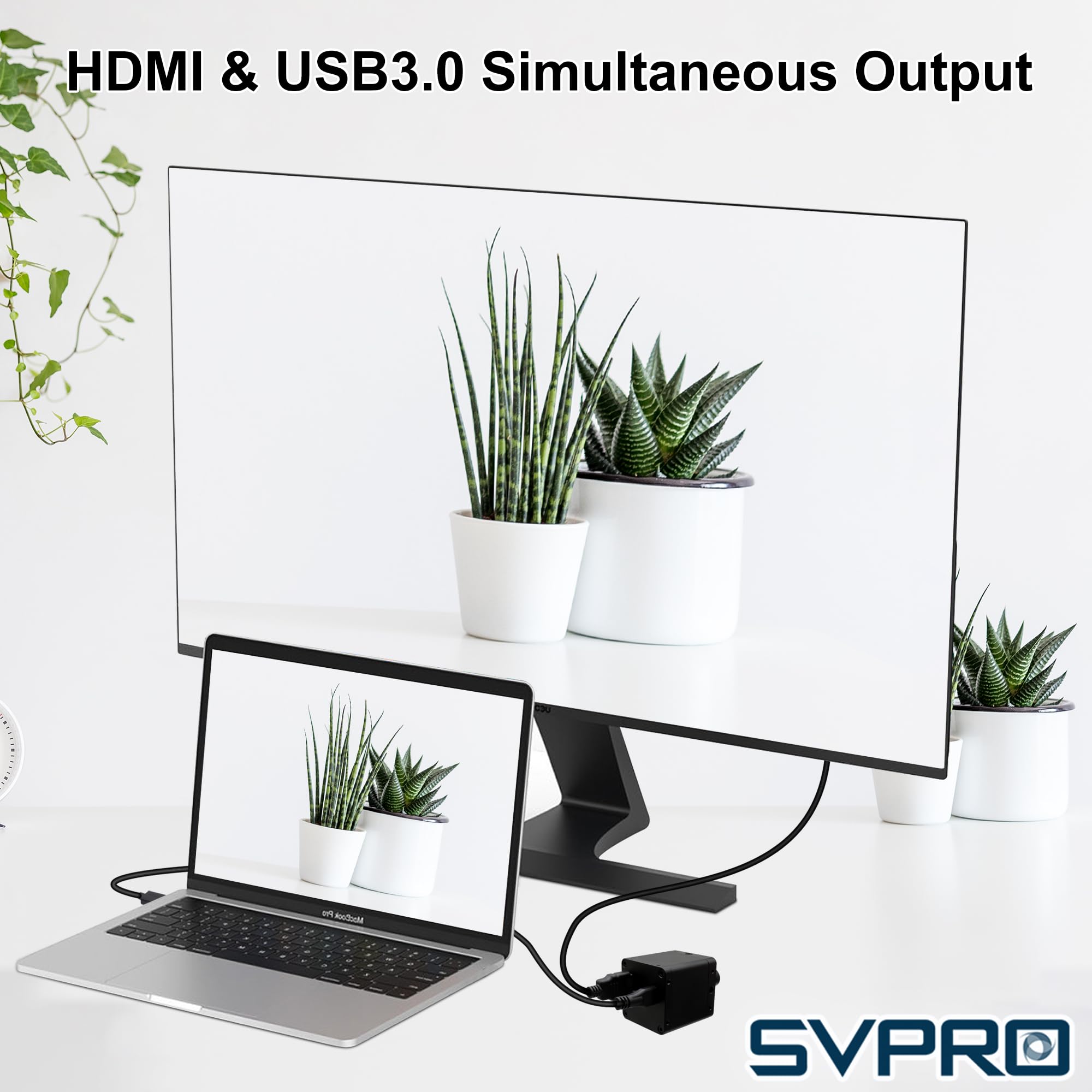 Svpro 4K 60 FPS USB 3.0 HDMI-Kamera, Webcam mit manuellem Fokus, 94° (H) 5mm-M12-Objektiv und Metallgehäuse, IMX678-UVC-Kamera für schlechte Lichtverhältnisse, kompatibel mit Windows, Linux OS