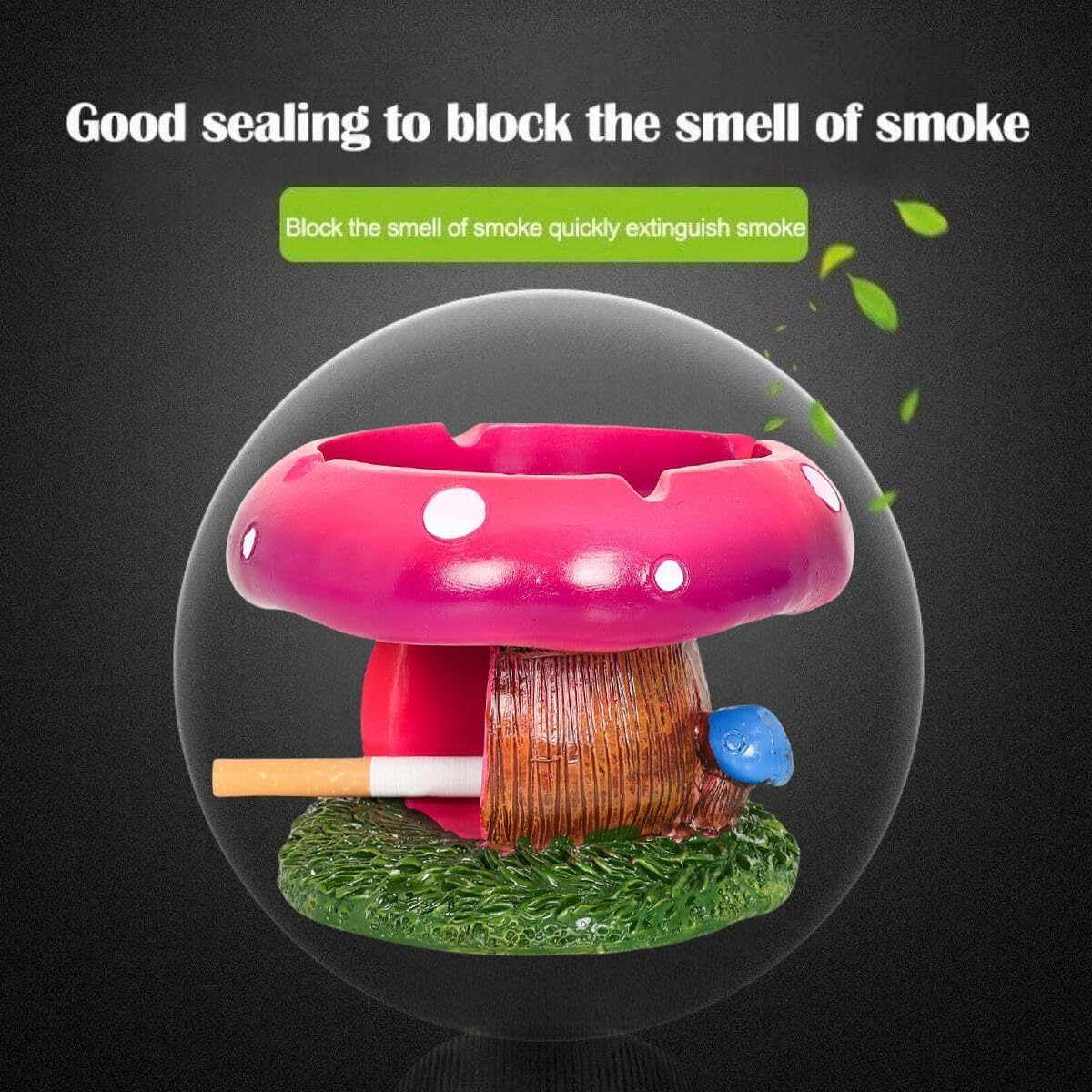 Fantastical Mushroom Ashtray Cute Resin Ashtray for Cigarettes, Home Office Decor, Ornament Gifts