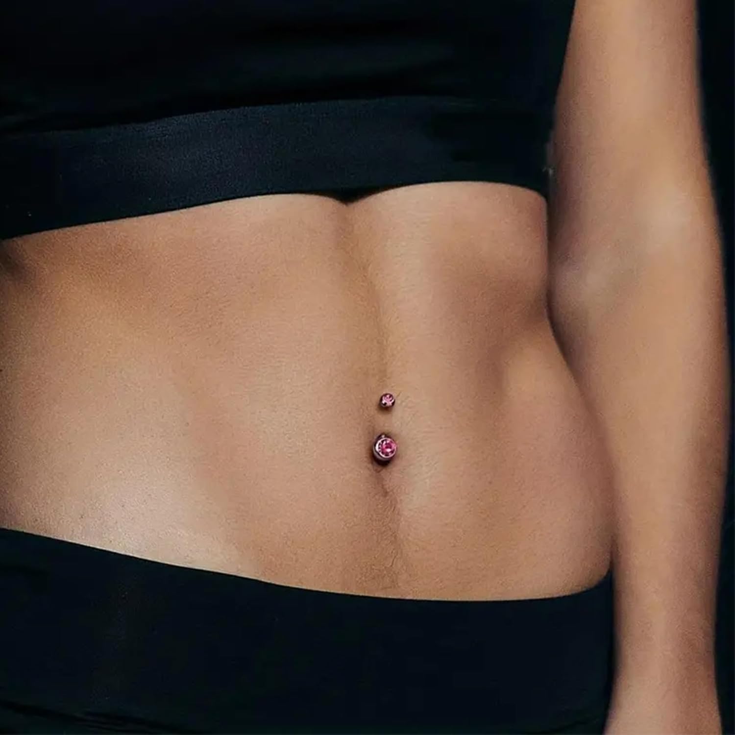 DJCIW 14G Belly Button Rings for Women,316L Stainless Steel Navel Barbell with Cubic Zirconia-7 Sizes 6mm 8mm 10mm 12mm 14mm 16mm 18mm,Petite Belly Piercing Jewelry - Image 5