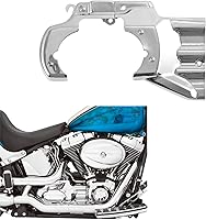 Vista 1 de TCT-MOTORPARTS Cubierta de interfaz de transmisión de motor cromada para Harley Softail 2007-2017