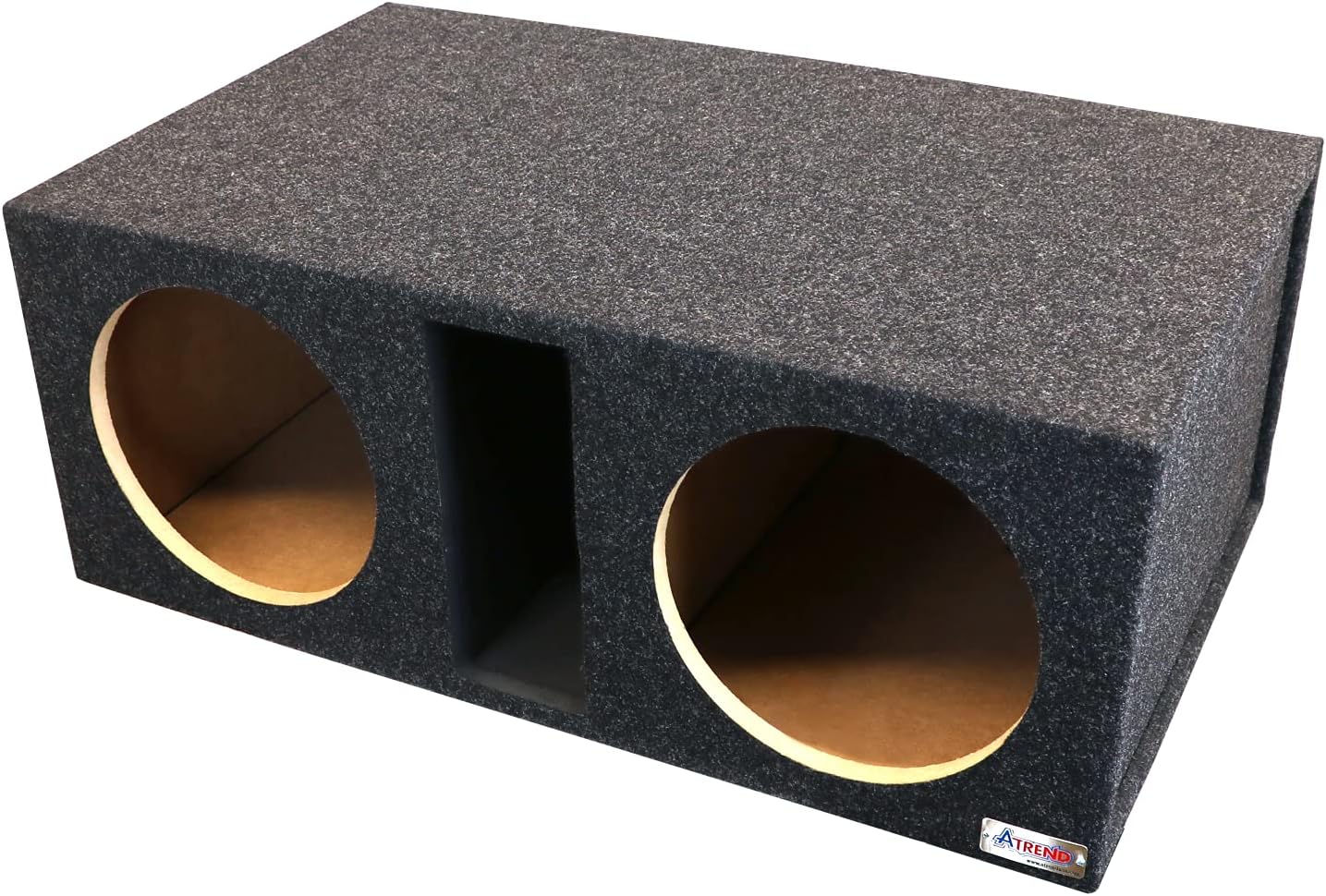 Bbox Dual Vented 12 Inch Subwoofer Enclosure - Pro Series Dual Vented SPL Car Subwoofer Boxes & Enclosures - Made in USA Subwoofer Box Improves Audio Quality, Sound & Bass - Nickel Finish Terminals : Electronics