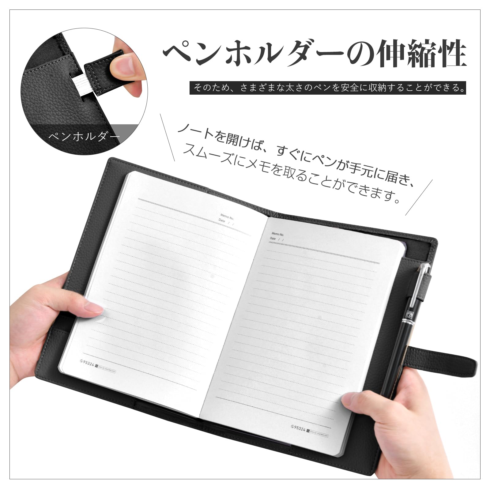 Amazon | Wasenn ノートカバー A5 手帳カバー レザー 2冊収納 厚手手帳