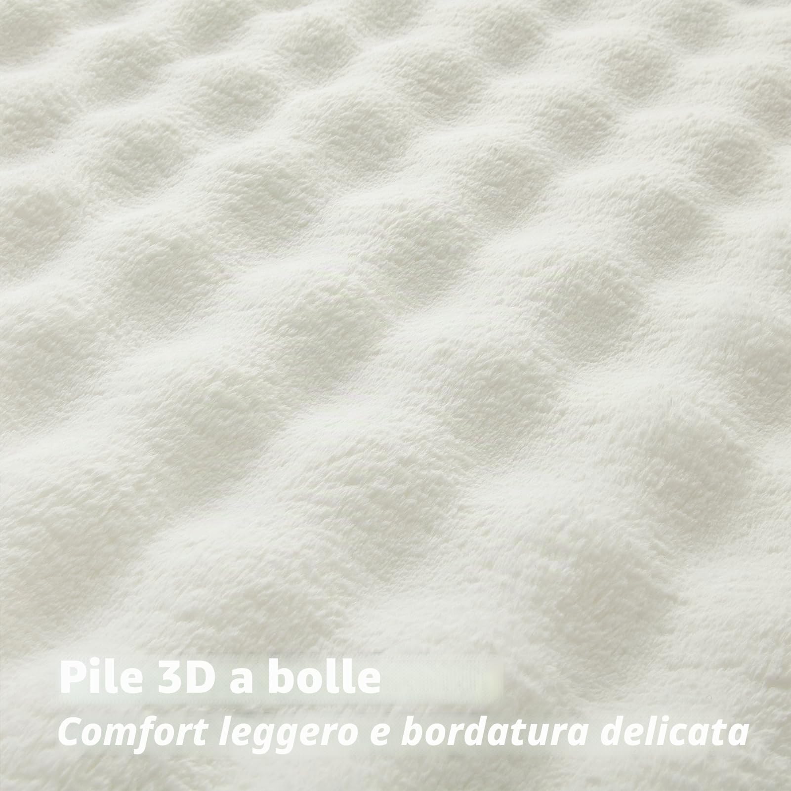 Topfinel Plaid Matrimoniale,Coperta Pile Termica Pelosa Morbida,Calda e Confortevole,OEKO-TEX,Coperta Matrimoniale Invernale,Adatta per Divano, Letto e Picnic,150 x 200 CM,Bianco