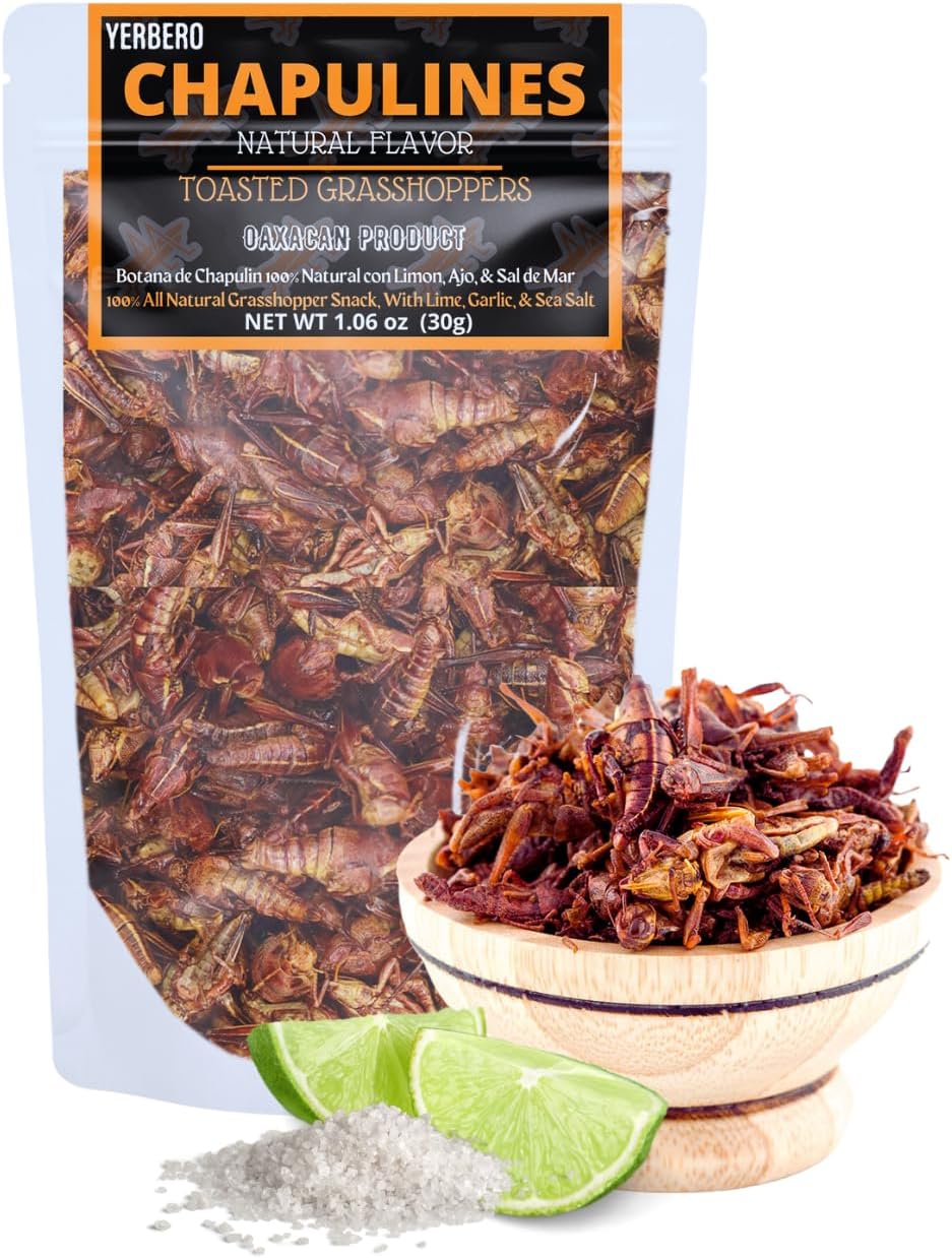 Yerbero Fresh Chapulines From Oaxaca 103 Oz 30gr 
