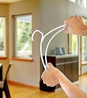 Vista 5 de Utopia Home Perchas de plástico, paquete de 50 – Percha de ropa que ahorra espacio – Organizadores de armario duraderos y fuertes y almacenamiento