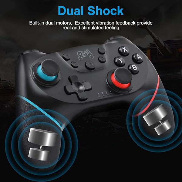 Olimoxi Switch Controller for Switch 2/Switch OLED/Switch Lite, Switch Pro Controller with Hall Effect, Wireless Switch Controller with Wake Up, 6-Axis Gyro, Double Shock, Turbo - 2025 Improved - 3