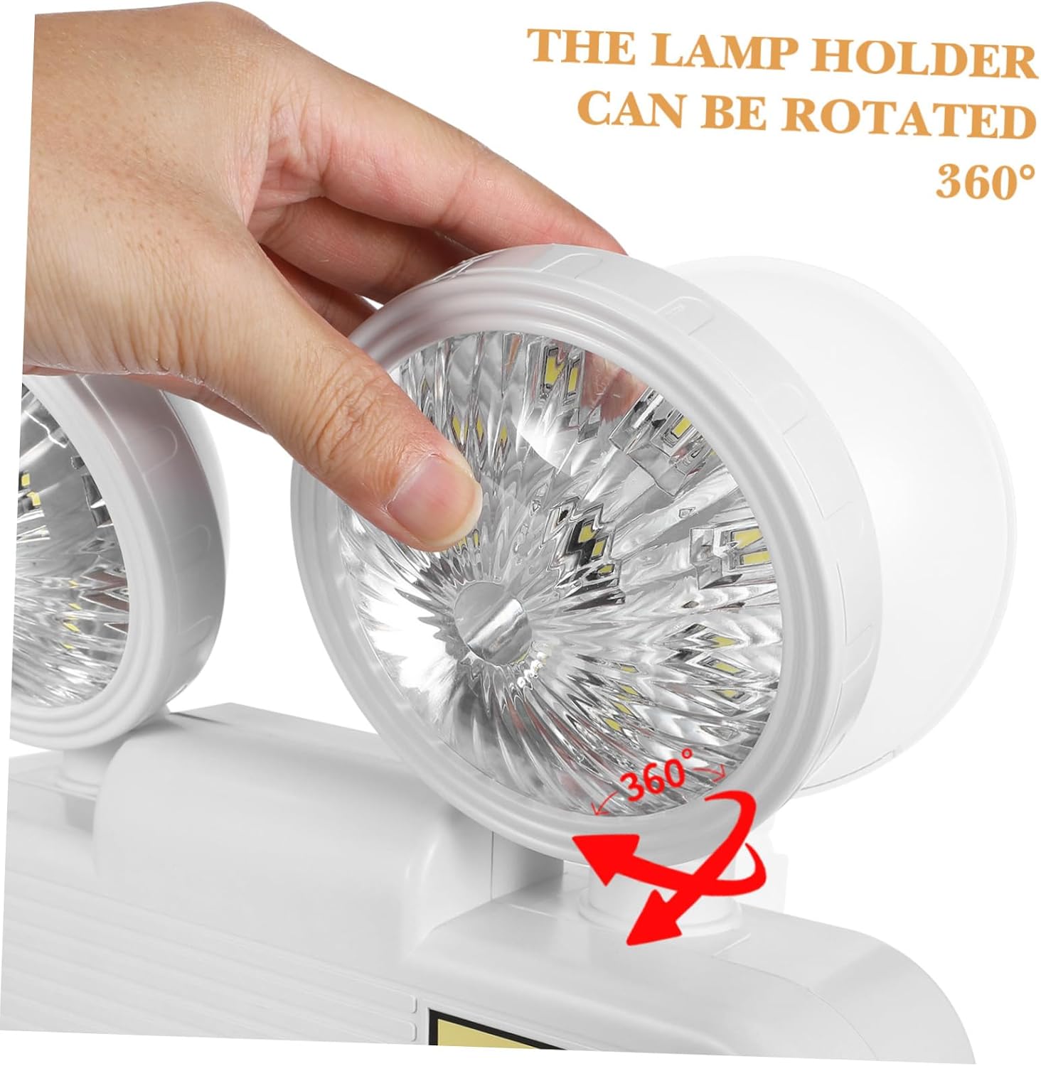 OUNONA High Brightness LED Emergency Light with Backup Battery Power Outage Lighting for Stairway Hallway Safe and Easy Wall Mount Installation US Plug Compatible for Residential and