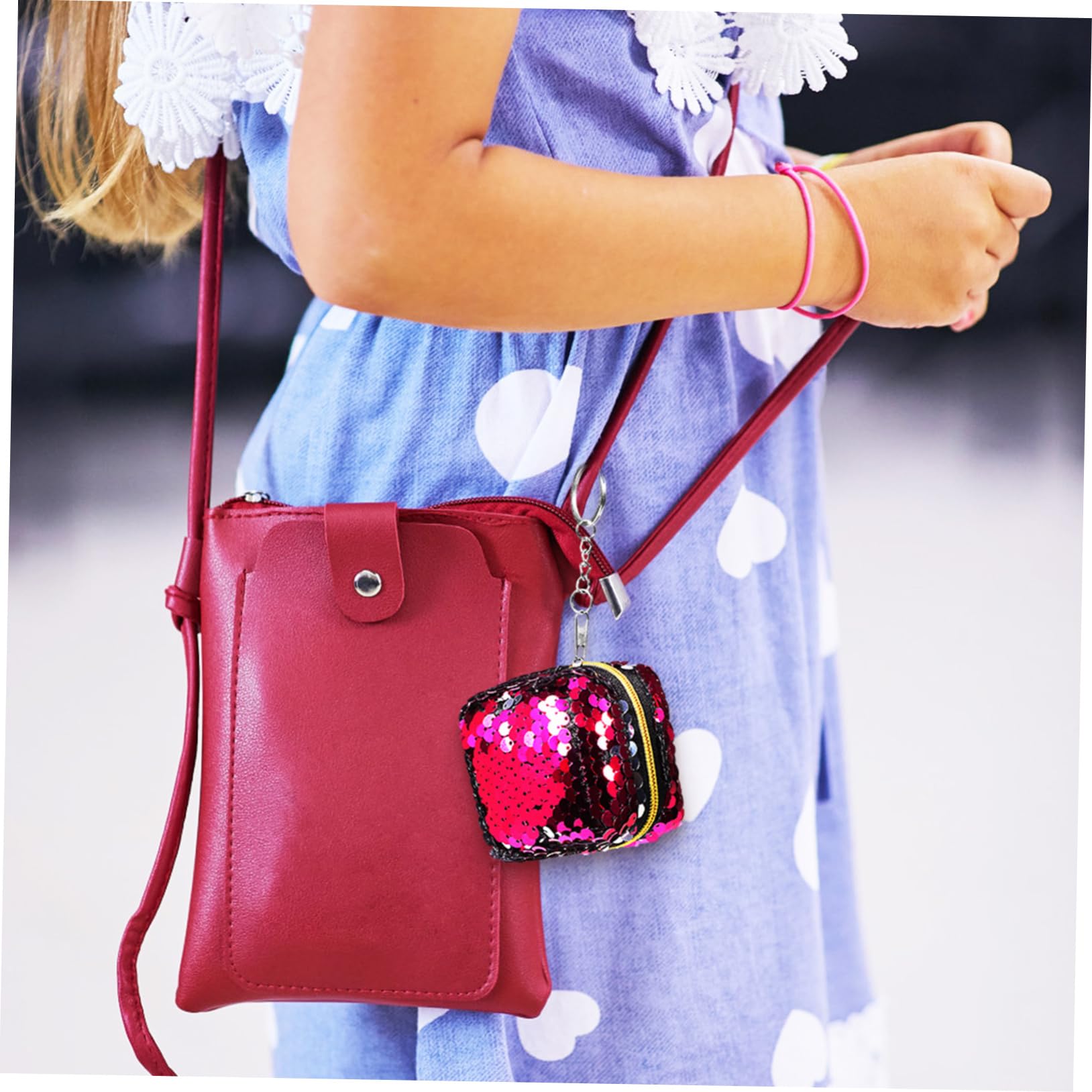 GALPADA 20pezzi Portamonete Mini Con Paillettes Reversibili Da Colorati Per Monete e Piccole Necessità Chiusura Con Cerniera Per Viaggi e Uso Quotidiano