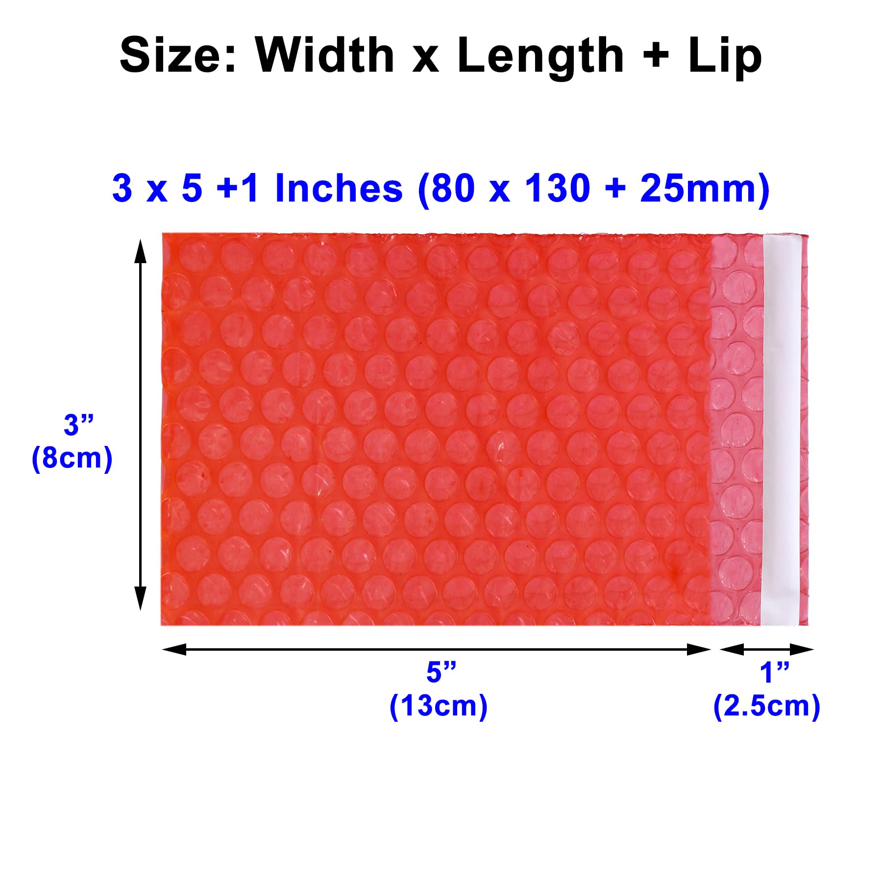 XSY Luftpolsterfolien Anti Statische Taschen 300 Stück 80 x 130mm+25mm Luftpolsterbeutel Selbstklebend Antistatisch Bubble Verpackung Beutel