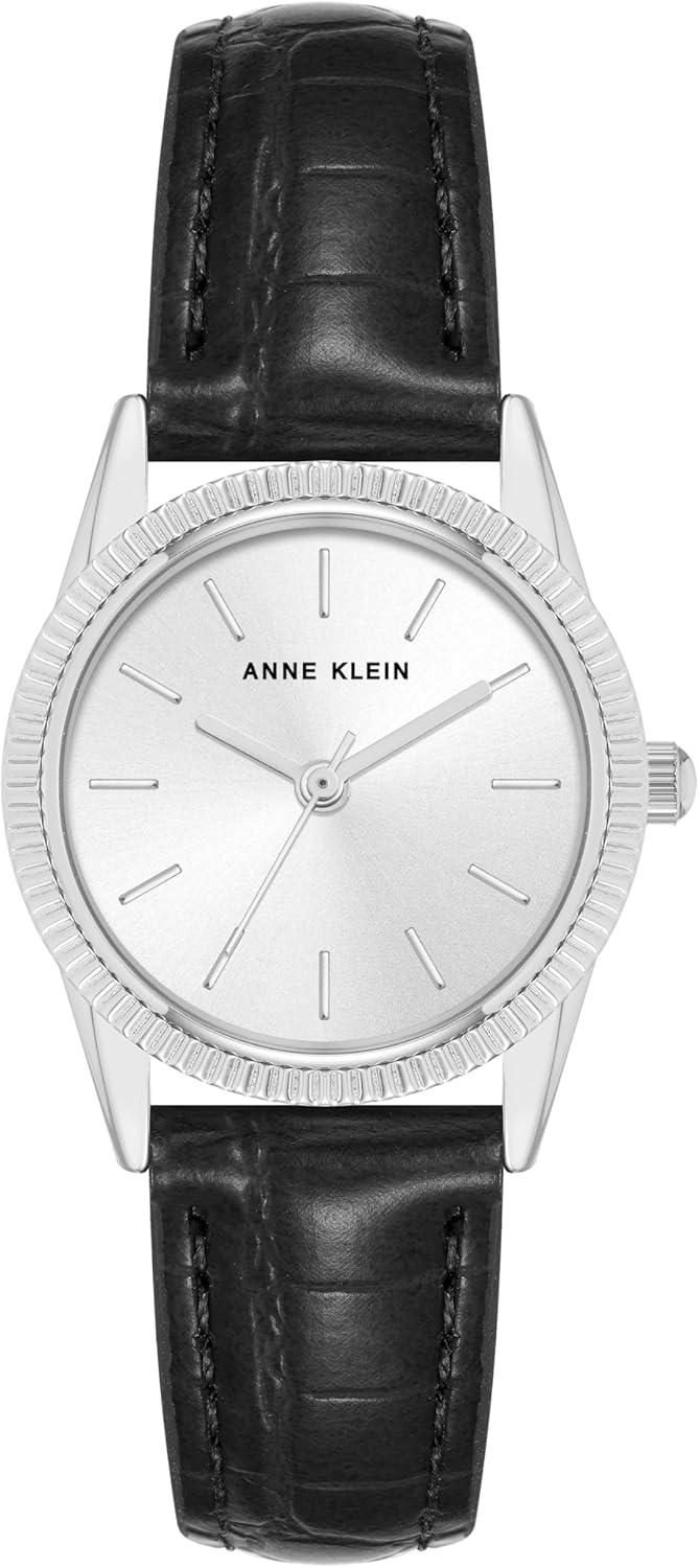 Anne Klein Women's Croco-Grain Strap Watch