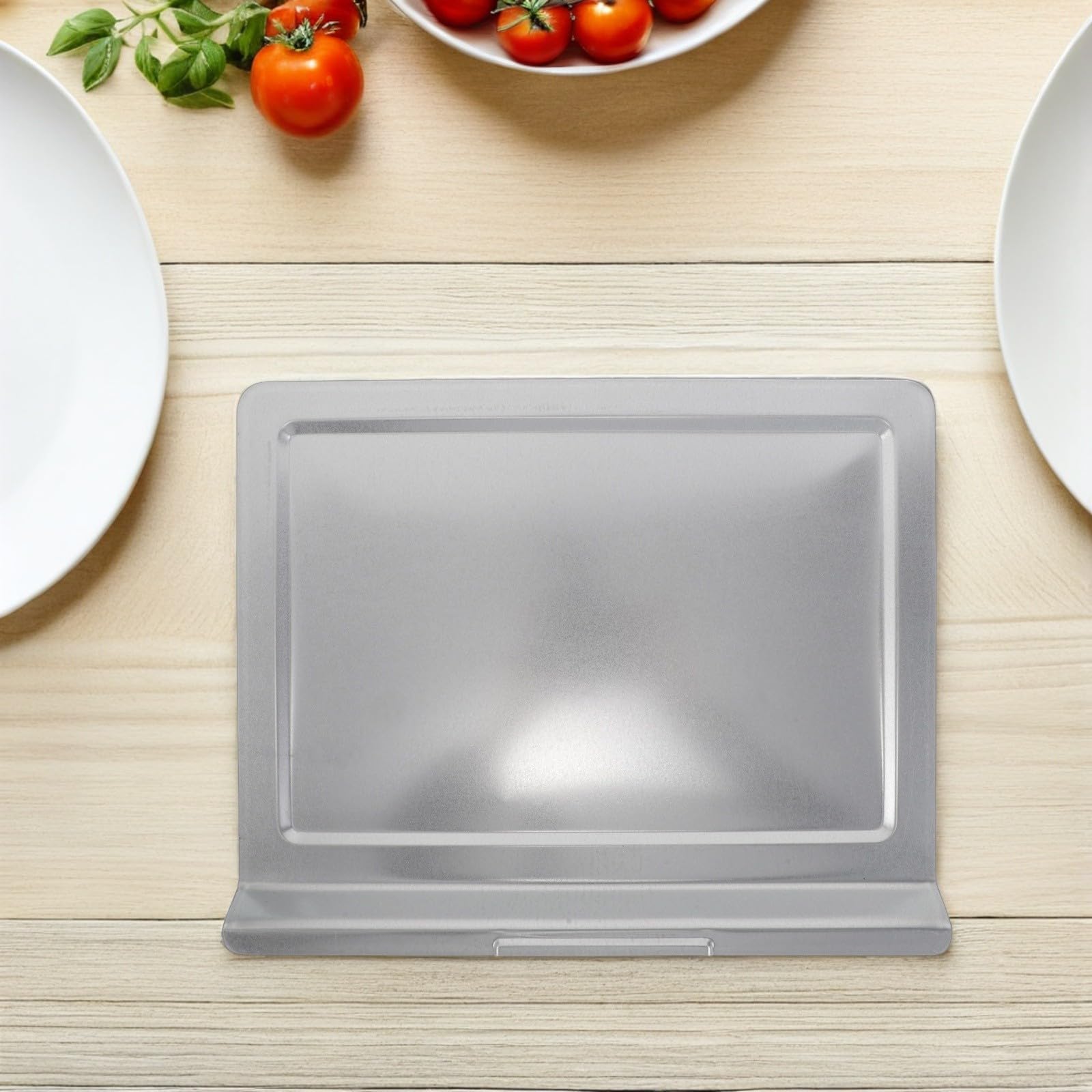 Bandeja Recogemigas del Horno Rectangular de Hierro Plata | Cocina y Tostado, 13, 27x10, 63 Pulgadas, Ajuste Continuo y Formato Moderno