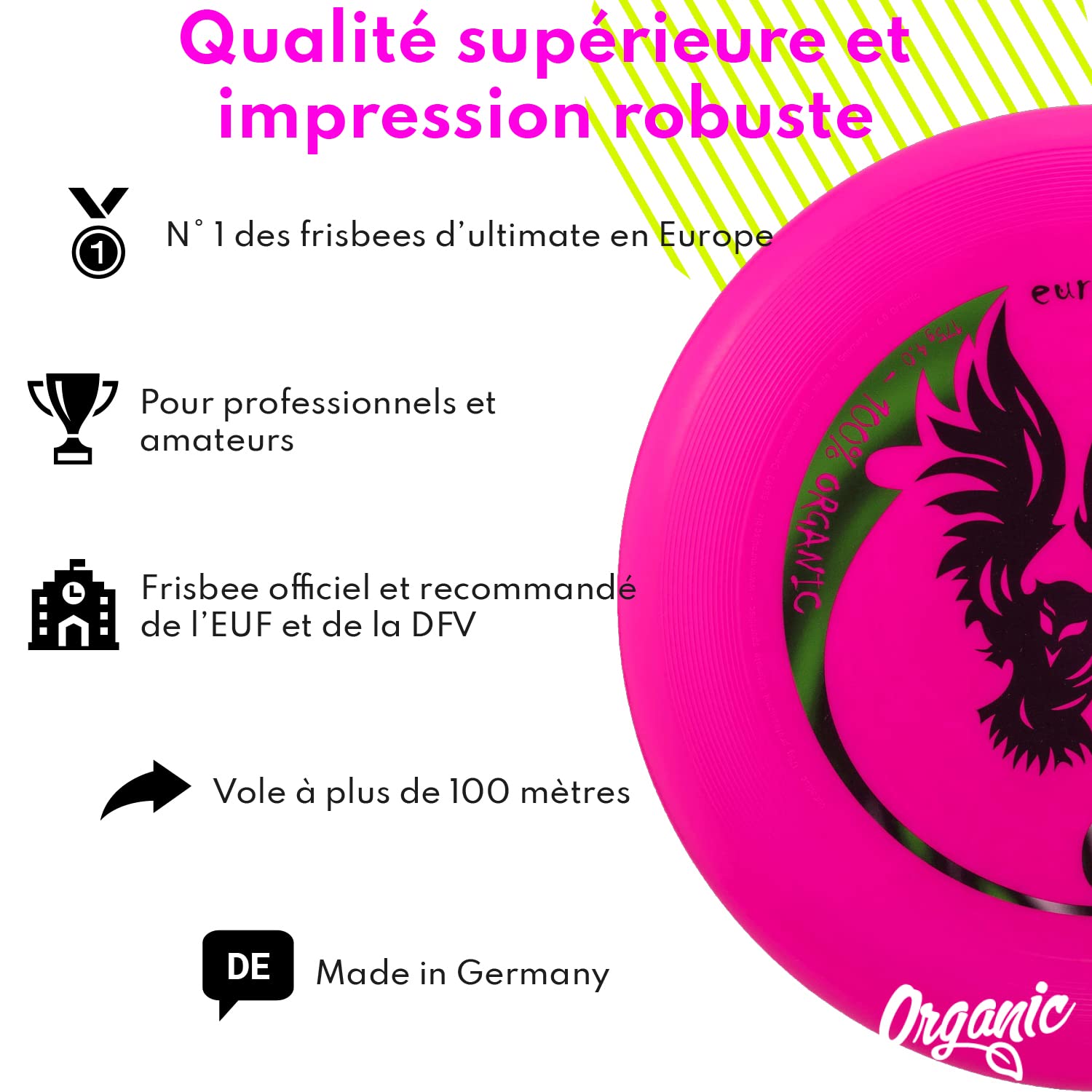 Eurodisc - ED5133P - Ultimate Creature Disque du Sport - Rose