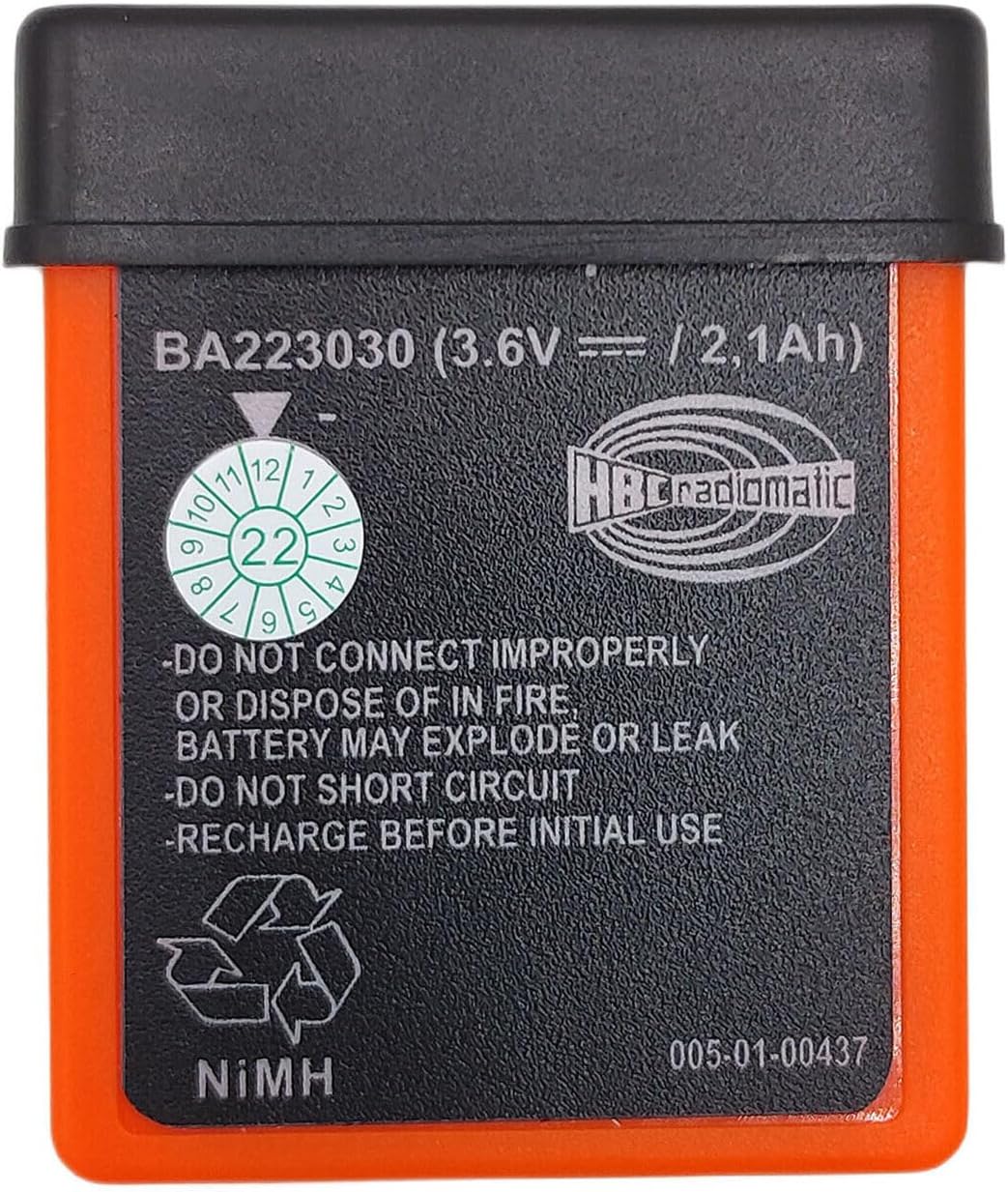 (2-Pcs) BA223030 3.6V 2100mAh Rechargeable Battery for HBC Remote Control Battery (3.6 Volt, 2.1Ah, Ni-MH, Rechargeable)