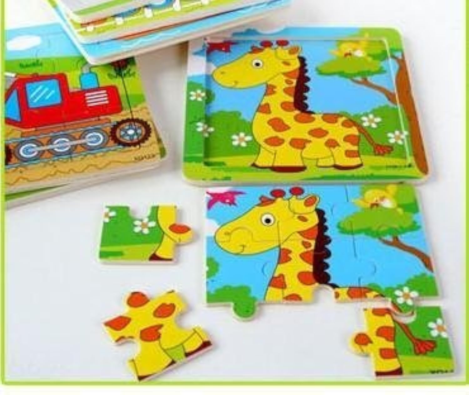 Tickles Animal Cartoon 9 Pieces of a Pattern Wood Puzzles Wooden Jigsaw Board (Set of 12 and Design May Vary) for Kids 3 yrs Plus (B071489MCL) Amazon Price History, Amazon Price Tracker