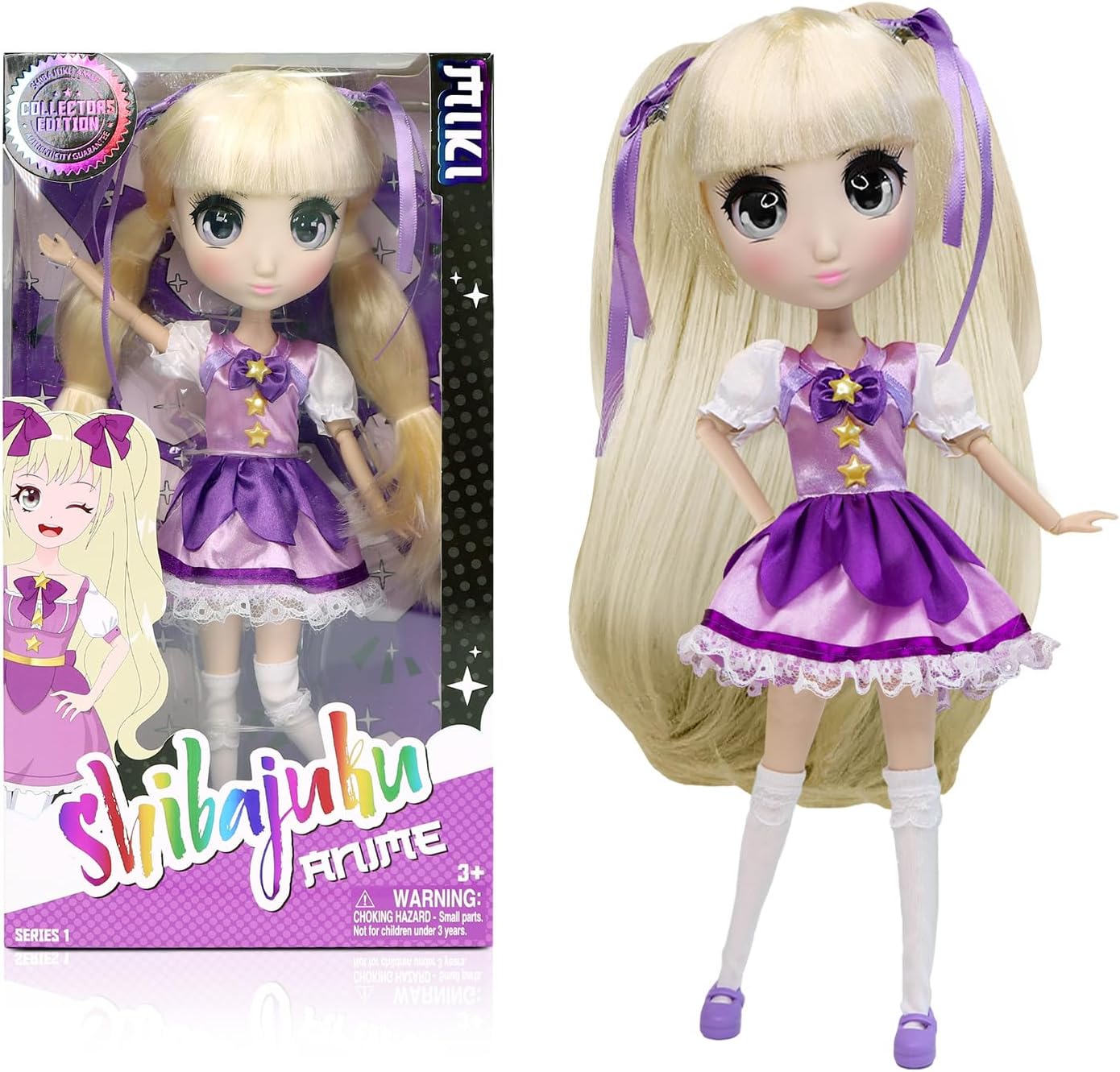 BANDAI Akira Doll 30 cm - Official Licensed Shibajuku Anime - Large Kawaii Style - Collector's Doll Akira Edition with Accessories - Toy for Children from 3 Years - HUS3036