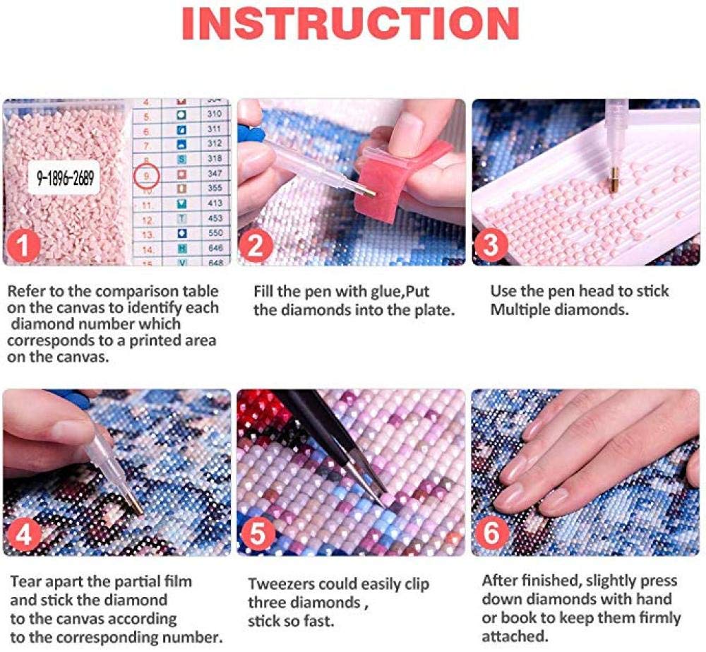 5D Diy Diamant Peinture Point De Croix Chine Potala Palais Bâtiment Résine Percer Autocollant Grande Taille Kit De Broderie De Mosaïque-60 * 120Cm (Round_Diamond)