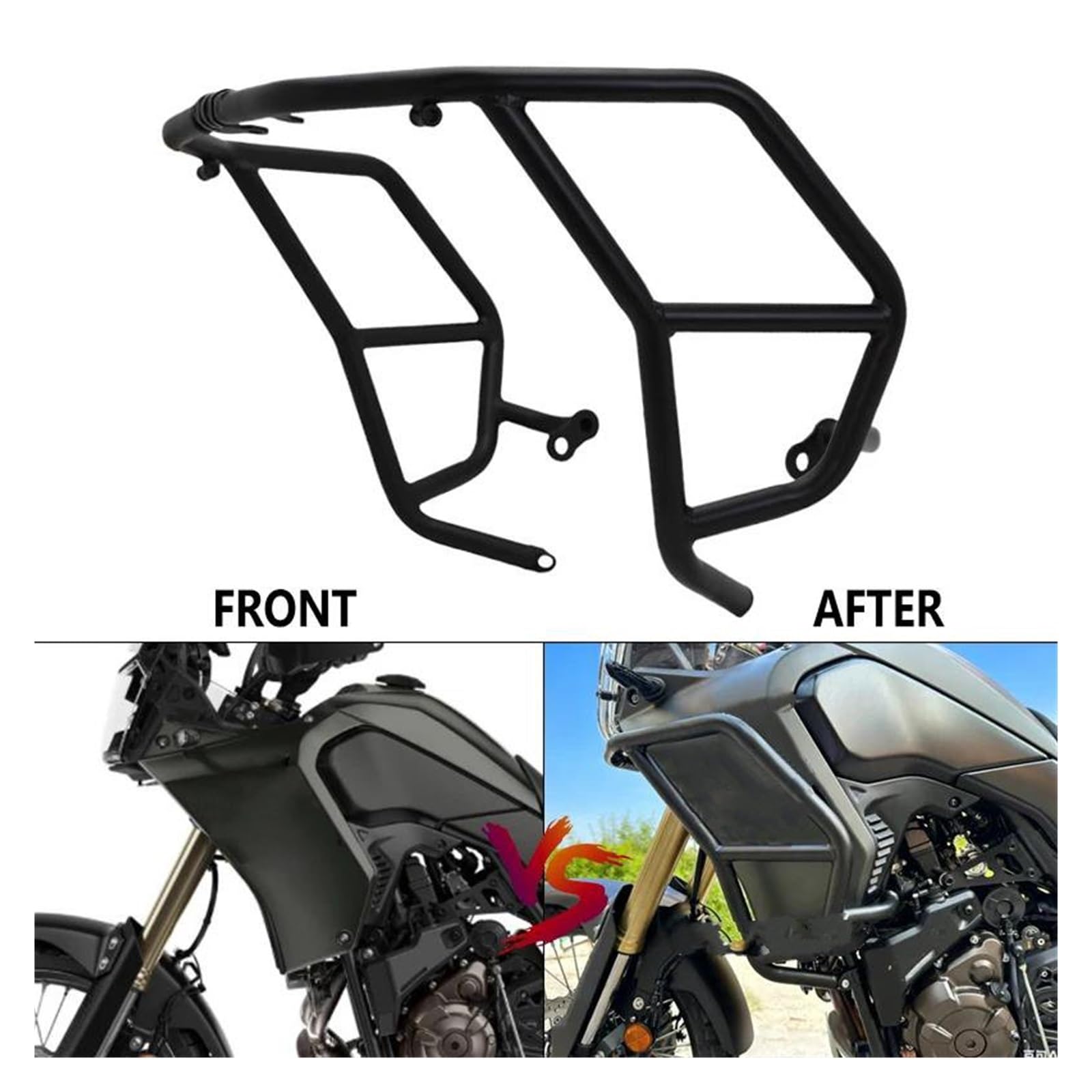 Protezione Caduta Moto per Tenere 700 2019-2025 Protezione del PARAurti del Telaio della Protezione del Motore del Motociclo Barre Protezione