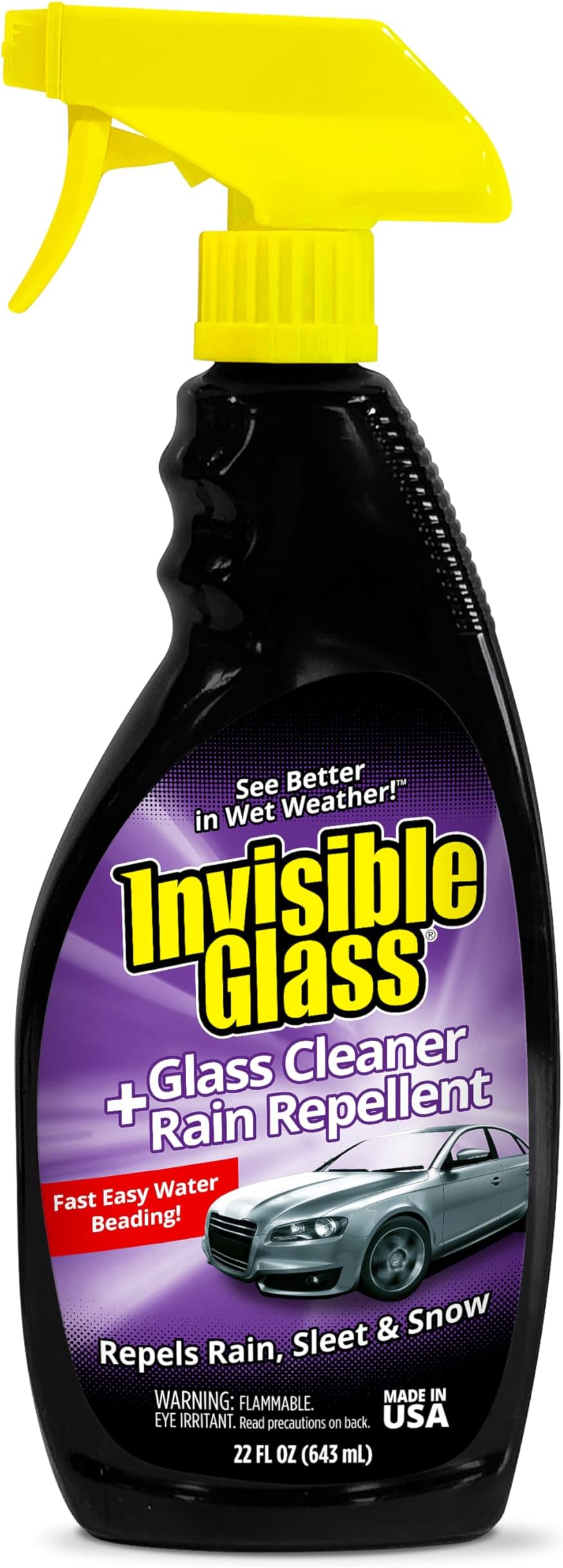 Glass Cleaner with Rain Repellent | Trigger | 22 oz.