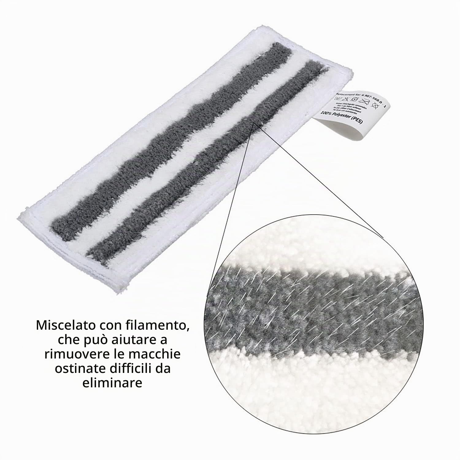 Set di panni in microfibra per Kärcher Easyfix SC1 SC2 SC3 SC4 SC5, pulitore a vapore per pavimenti, panni di ricambio